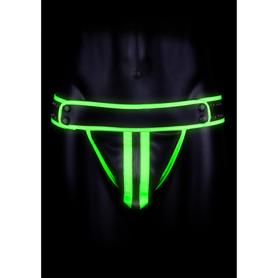 Striped Jockstrap - Glow in the Dark - S/M